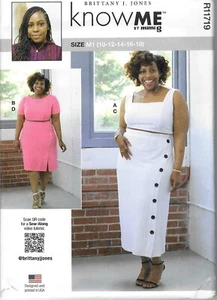 KNOW ME SEW PATTERN R11719 MISSES' & WOMEN'S KNIT TOP & SKIRTS SZ 10-18 UNCUT - Picture 1 of 2