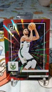 2022-23 Donruss Giannis Anteokounmpo Holo RED Laser #15/99 Bucks MVP - Picture 1 of 2