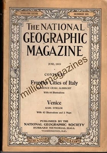 1915 National Geographic June - Venice; Frontier Cities of Italy - no maps - Picture 1 of 1
