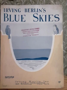 Blue Skies Sheet Music 1927 Irving Berlin - Picture 1 of 5