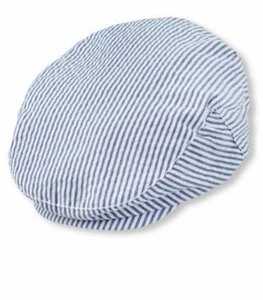 The Childrens Place Newsboy Sombrero Caxista Gorra Azul Rayas 6-24m 24m-3T Nuevo - Imagen 1 de 1