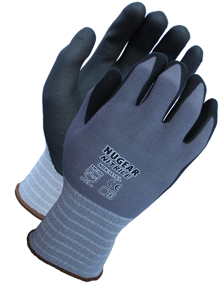 GUANTES NUGEAR MICRO ESPUMA RECUBIERTOS DE NITRILO ALTA ABRASIÓN RETARDANTES DE ACEITE, 144 PARES Foto 1 de 1