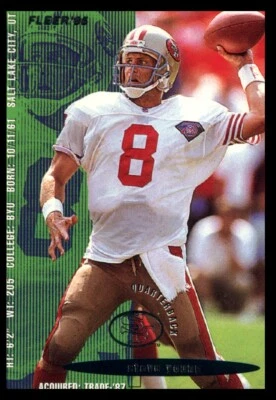 1995 Fleer Shell FACT #108 Steve Young - Image 1 of 2
