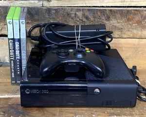 Microsoft Xbox 360 E Black Console & 3 Games lot Call Of Duty Games - Picture 1 of 9
