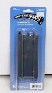 LIONEL O GAUGE #6-21433 SUPERSTREETS 5 IN. STRAIGHT TRACK - 4 PACK - EZ STREETS - Picture 1 of 3