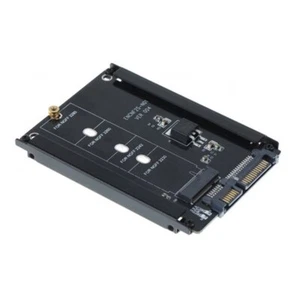 Black Metal Cased CY B+M Socket 2 M.2 NGFF (SATA) SSD to 2.5 SATA Adapter High - Picture 1 of 1