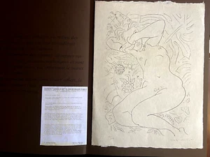 Henri Matisse Lithograph 1960 COA Contract Signed By Hand Numbered By Hand - Picture 1 of 11