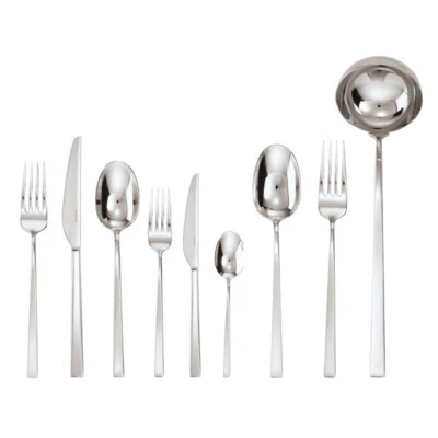 52730-76 Sambonet/Line Q / Set 75 Pcs. Cutlery Handle Cable / Steel Silver - Image 1 of 3