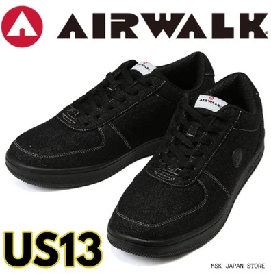 AIRWALK AWMK0290 n-405 Negro Denim 4E Ancho Hombre Zapatillas Japón Nuevo US1... - Imagen 1 de 4