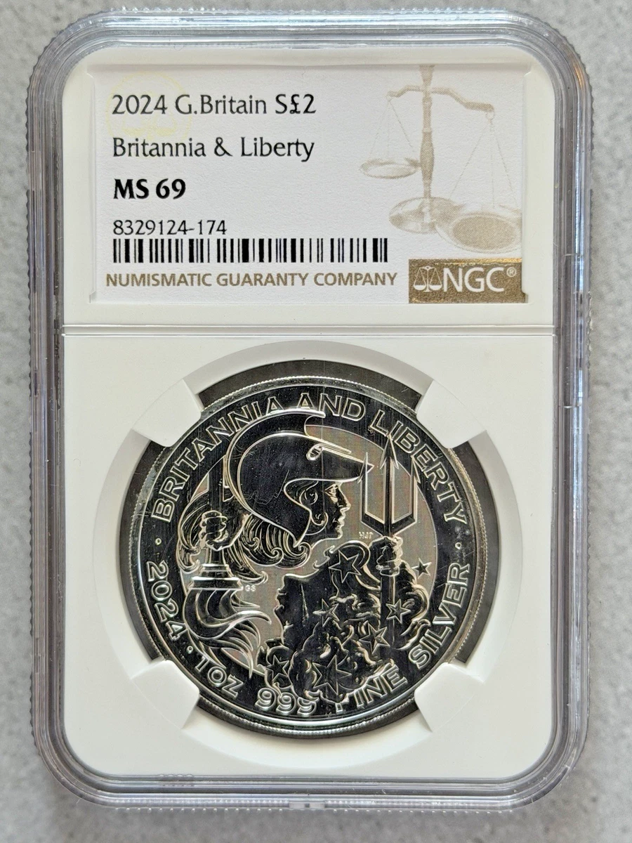 NGC MS69 2024 1/4オンス0.999 シルバー 英国 ブリタニア NGC MS69 2024 1/4オンス0.999 シルバー 英国 ブリタニア