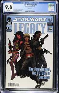STAR WARS LEGACY #2 [12/06] - CGC 9.6 - Dark Horse Comics - WP - HTF 3° stampa - Foto 1 di 3