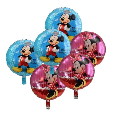 6x Disney Mickey Mouse & Minnie 18" Foil Balloons Party Decoration, Boys & Girls - Image 1 of 4