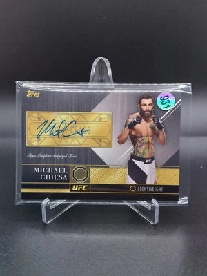 Tarjeta automática Michael Chiesa 2016 Topps UFC autógrafo de primera clase mma Foto 1 de 2