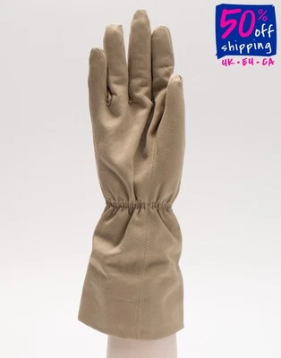 PVP€600 Guantes Salvia Escarlata Talla S Forrados en Verde Hechos en EE. UU. Foto 1 de 4