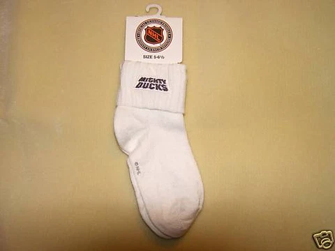 Hockey Anaheim Ducks NHL Kids Socks Sz 5-6 1/2 NIP Cover