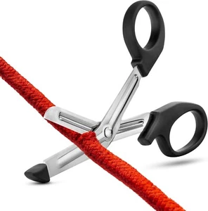 Eden 6.5" Curved Steel Safety Scissors Stainless Steel  Black - Picture 1 of 6