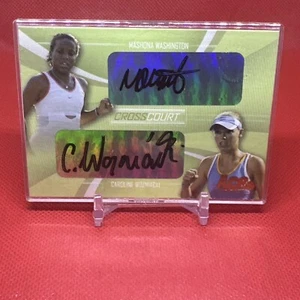 2007 Ace Authentic Mashona Washington 🎾Caroline Wozniacki Cross Court Auto /208 - Bild 1 von 2