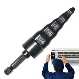 Swaging Tool Trapano Punta 5 Misure Condizionatore Rame Tubo Svasatore Tubo Espansore - Foto 1 di 12