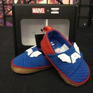 Toms x Marvel Tiny Pinto Blue Marvel Captain America Mesh - Picture 1 of 6