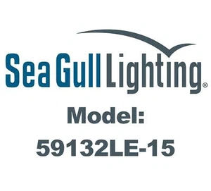 Sea Gull 59132LE-15 Drop Lens 2-Light Ceiling Light Fixture, White Finish - Picture 1 of 1