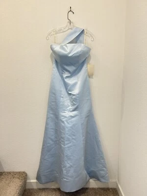 NWT Lan Ting bride Wedding Dress Gown Light Blue Princess Simple - Image 1 of 4