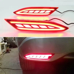 Par de luces LED de freno de transmisión de parachoques trasero para Honda HRV HR-V Vezel 2015-2018 - Imagen 1 de 6