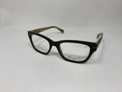 KENNETH COLE NEW YORK KC0240 62R 51/18/140 MARCO DE GAFAS DE MADERA MARRÓN!B76 Foto 1 de 4