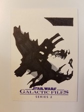 2013 Star Wars Galactic Files series 2 sketch card Nom Anor (Yuuzhan Vong) RARE!