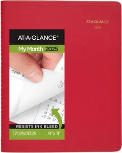 2025 Planner, Monthly, 9" X 11", Large, Fashion, Red (702501325) - Picture 1 of 12