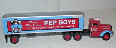 #C62 - 1999 Matchbox Dinky, DYM35267, Peterbilt Pep Boy's Auto Tractor Trailer - Image 1 of 4