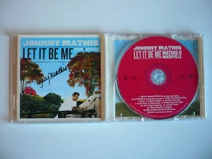 Johnny Mathis Let It Be Me - In Memphis Signed Autograph Booklet CD US 2010 EXC+ - Picture 1 of 12