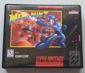 Mega Man 7 SOLO ESTUCHE Super Nintendo SNES Caja MEJOR Calidad Disponible - Imagen 1 de 5