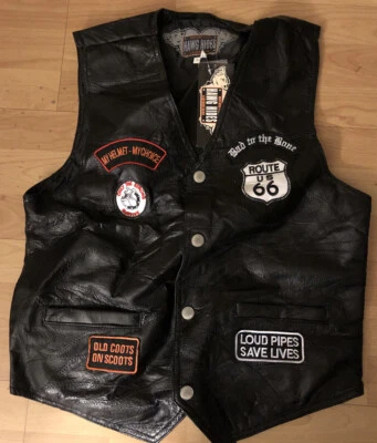 Chaleco Chaqueta Motociclista Hard Rock Heavy Metal “Vive para Montar, Ride To Live” Foto 1 de 4