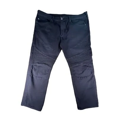 Pantalones de mezclilla True Religion Geno relajados ajustados negros elásticos para hombre talla: 40x30 Foto 1 de 4