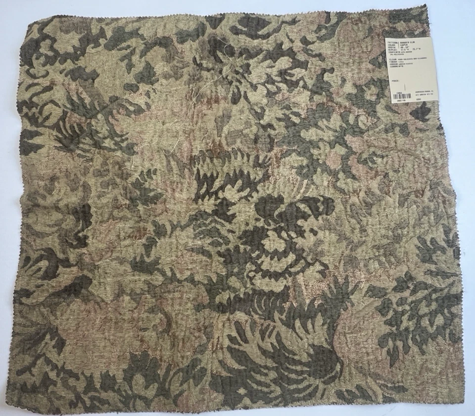 Beacon Hill Shaded Elm Upholster Fabric 24 X 24 Brown Sample Traditional Home - Image 1 of 4