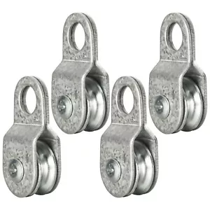 Paquete de 4 bloques de polea de cable pequeños para cable de 6 mm/0,23 pulgadas individual - Imagen 1 de 4