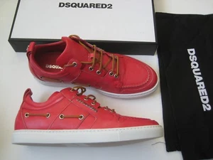$550 New Authentic Dsquared2  Corallo Leather Men's Sneakers Size 40 US 7  - Picture 1 of 8