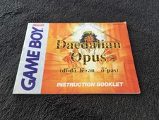 Leaflet nintendo game boy daedalian opus usa vgc