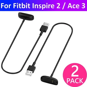 2x USB Charger Charging Cable 1M Replacement Cord for Fitbit Inspire 2 / Ace 3 - Picture 1 of 6