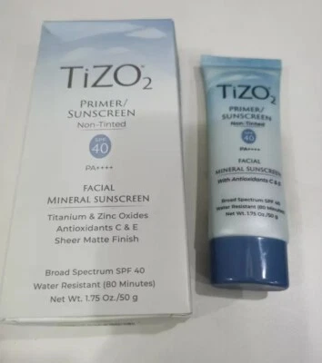 Protector solar mineral facial TIZO 2 sin tintar FPS 40 1,75 oz nuevo en caja Foto 1 de 4