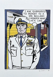 ROY LICHTENSTEIN - Mr. Bellamy - signed, numbered edition 75/150, 35x50 cm - Picture 1 of 5