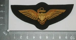 US AMERICAN NAVY BULLION WIRE PILOT WING FLIGHT JACKET DRESS UNIFORM ETC #1 - Picture 1 of 1