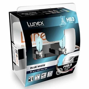 Lunex HB3 65W 12V Blue White 3700K 75% more light 2 bulbs - Picture 1 of 1
