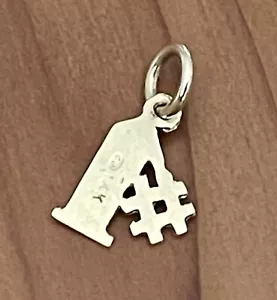 Wunderschöner 14K Gelbgold #1 Charm Halskette Anhänger Gewicht 0,58 Gramm. - Bild 1 von 9