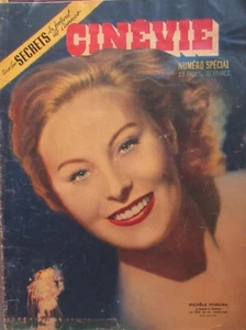 CINÉMA REVUE CINÉVIE de 1947 SPÉCIAL FESTIVAL DE CANNE COUVERTURE MICHÈLE MORGAN - Picture 1 of 1