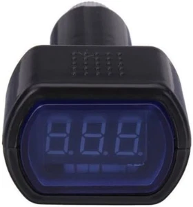 Medidor de voltaje digital LCD para encendedor de cigarrillos automotriz - Monitor de voltios - Imagen 1 de 12