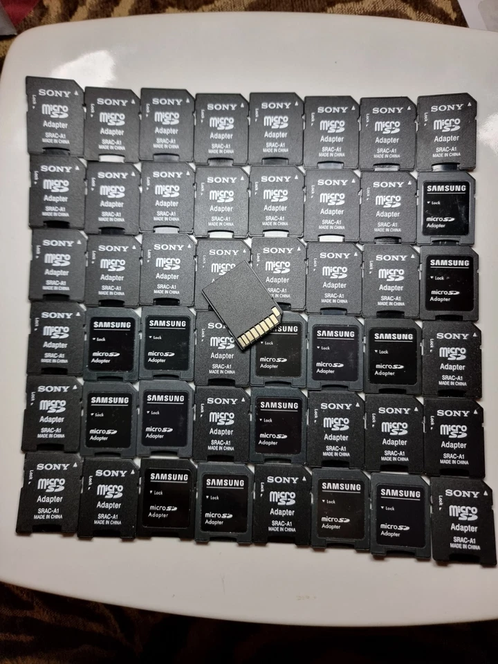 50X GENUINE NEW SAMSUNG MICRO SD TO SD MEMORY CARD ADAPTER 2GB 4GB  50% SALE - Image 1 of 3