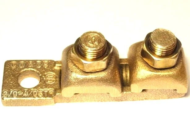 4/0 AWG Heavy Duty "High Copper Alloy" Industrial Terminal Lug ground bus bar - Image 1 of 4