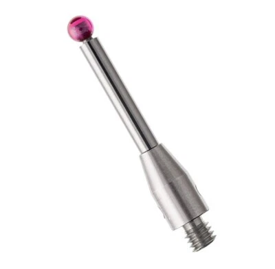 CMM Styli Probe Stylus Carbide Stem M3 Thread 2.5 mm Ruby A-5003-0054 KMG Taster - Image 1 of 2