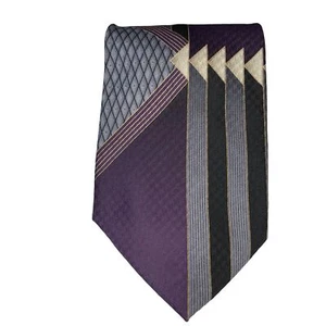 Romario Manzini Luxus Krawatte Mehrfarbig. �� Lila. - Bild 1 von 11